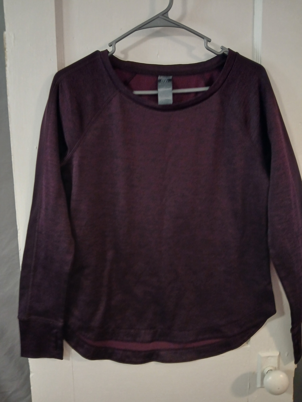 Champion Women's S Crewneck Base Layer Plum